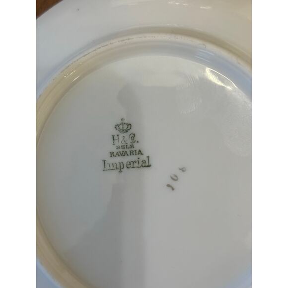 Heinrich & Co Vintage 1930's 'Claridge' Imperial Flat Cup & Saucer-Set of 2 - Picture 5 of 6